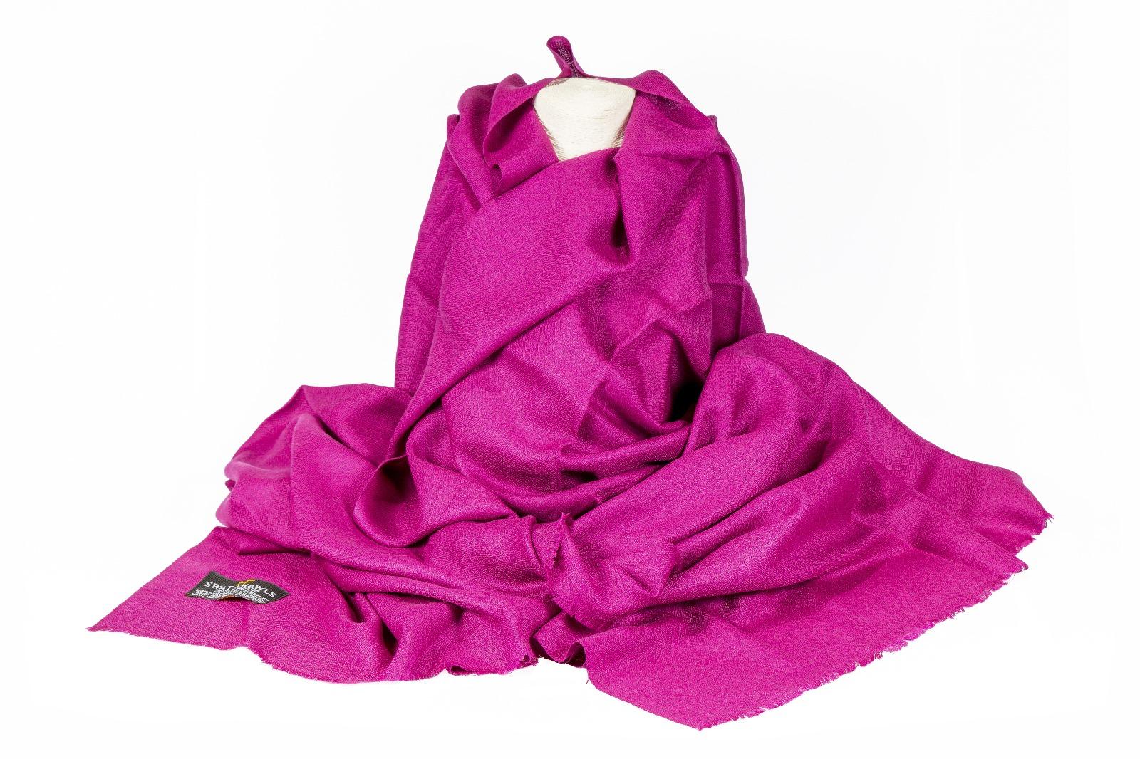 Royal Fuchsia Pashmina – Pure Cashmere Shawl
